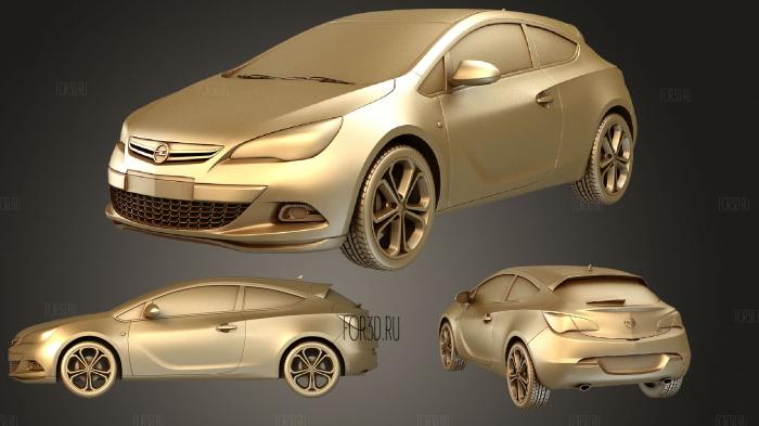 Opel Astra GTC 2012 stl model for CNC